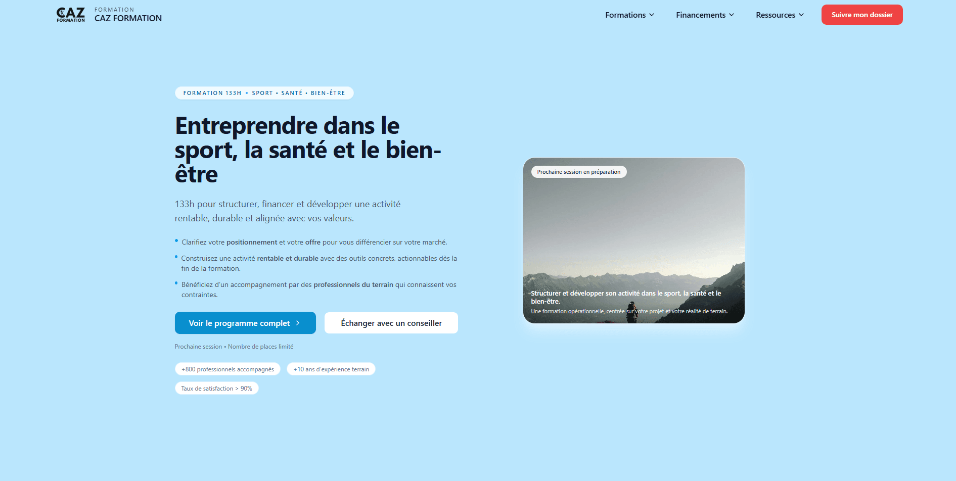 Illustration du projet CAZ Formation