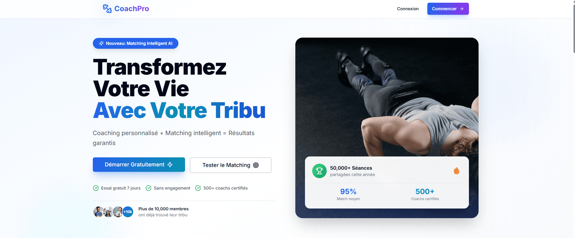 Illustration du projet CoachPro