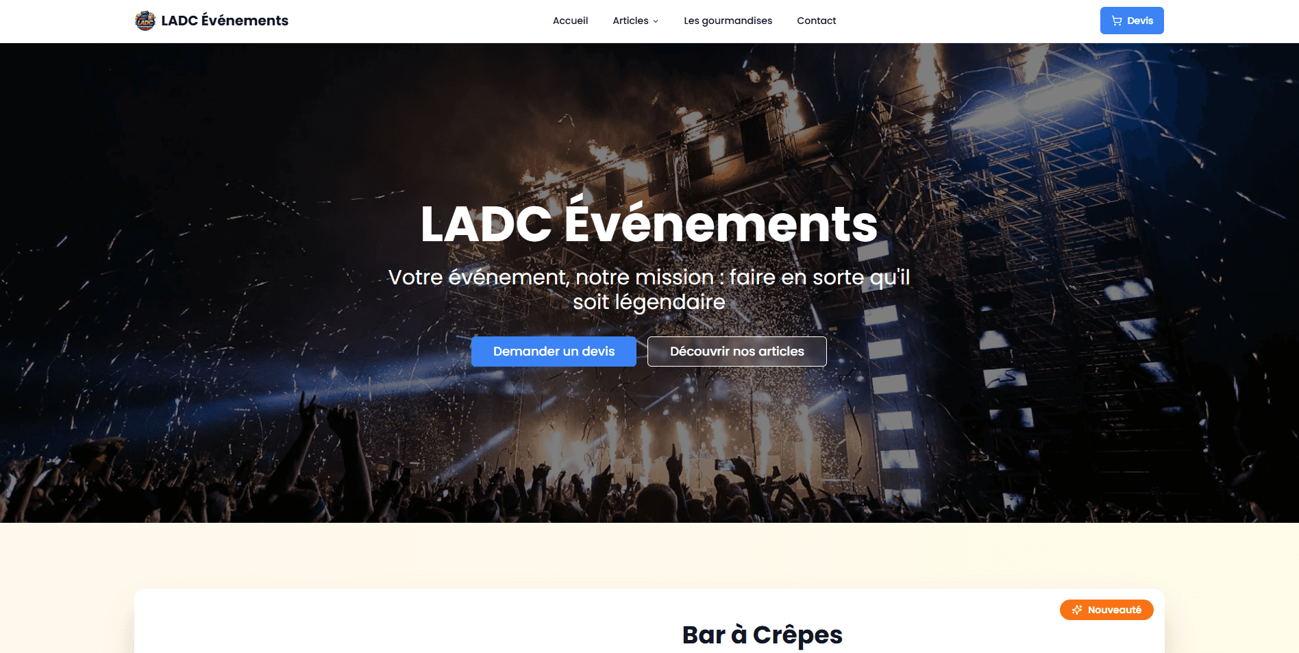 Illustration du projet LADC Événements