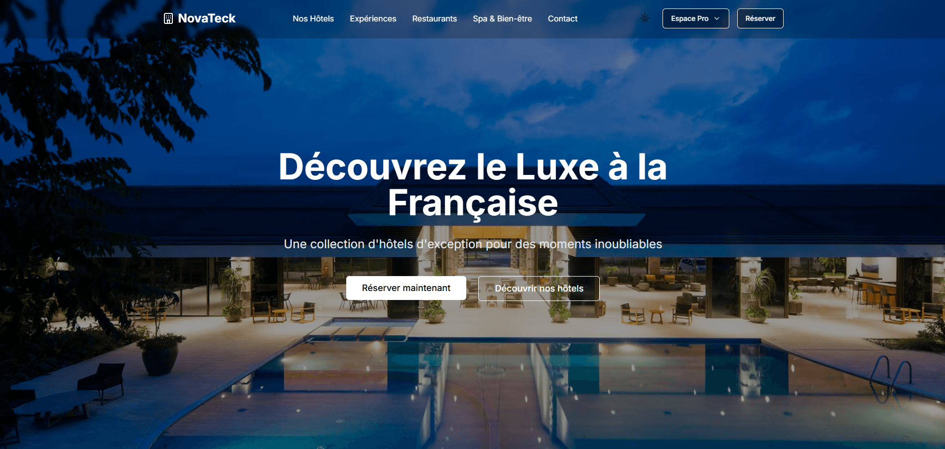 Illustration du projet NovaTeck Hotels